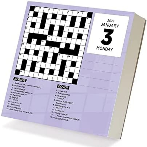 TF PUBLISHING - 2022 Crossword Puzzles Daily Desktop Calendar - Picture 4 of 7